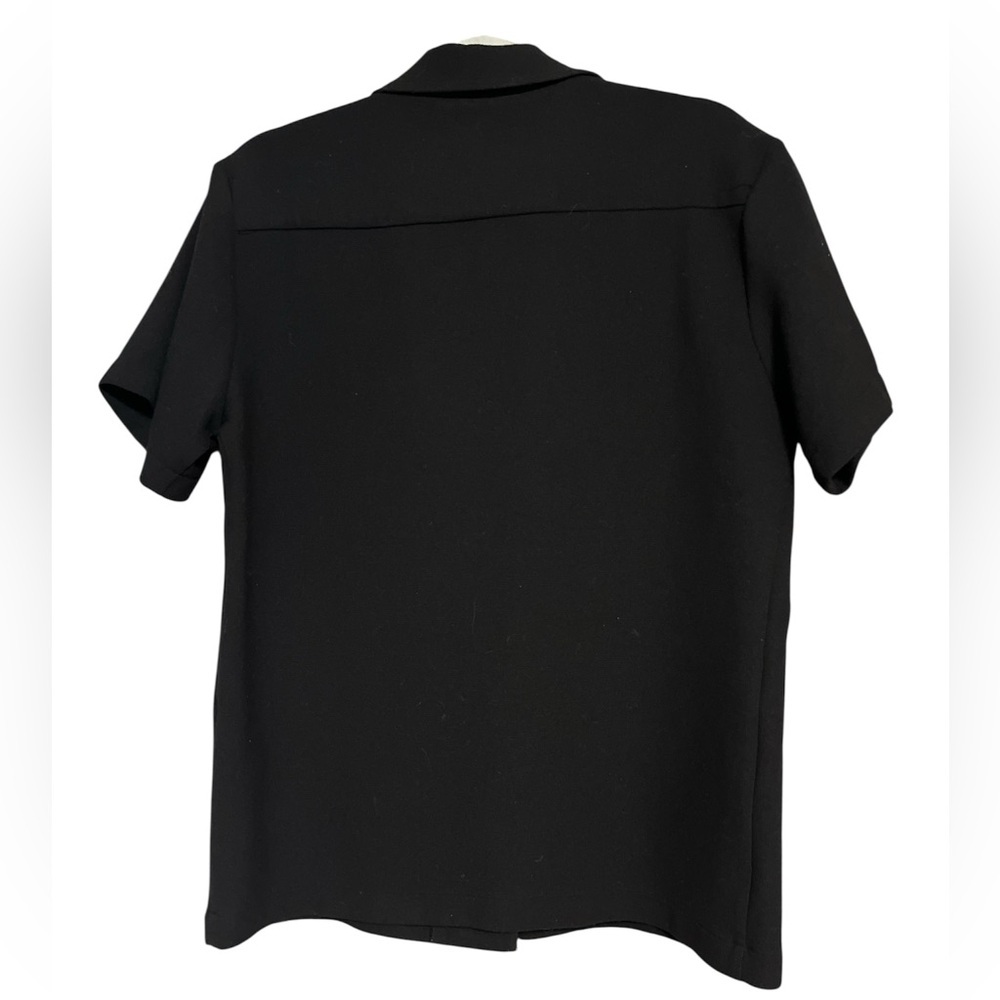 Sandro Paris Men’s Black Short Sleeve Knit Shirt Size M - Picture 4 of 10